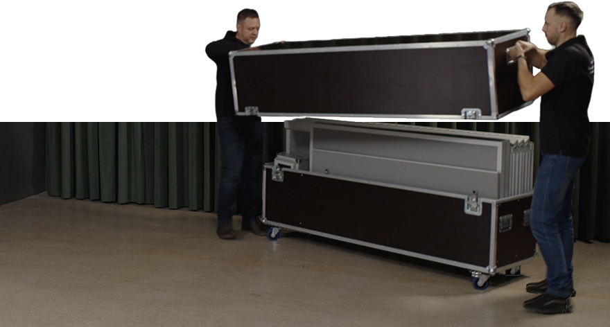 Хранение кабины в кейсе