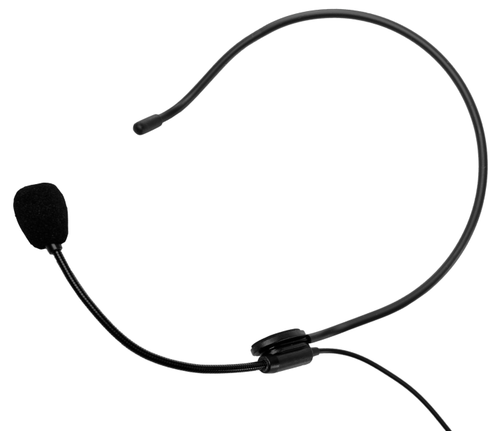Головной микрофон с гибким основанием для удобной настройки