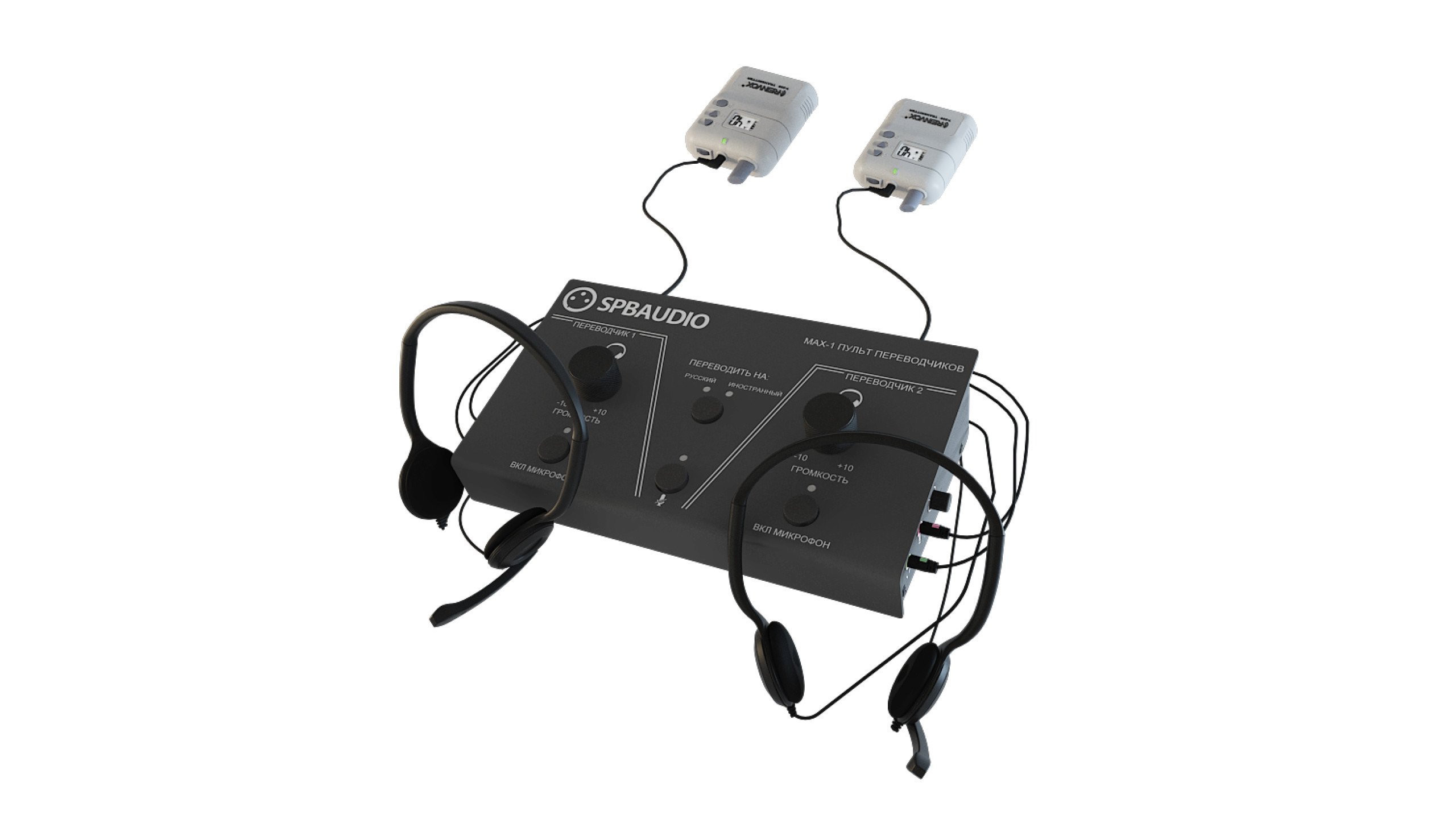 Оборудование для синхронного перевода. Пульт переводчиков SPBAUDIO Max-1. Пульт Переводчика синхрониста. Оборудование синхрониста.